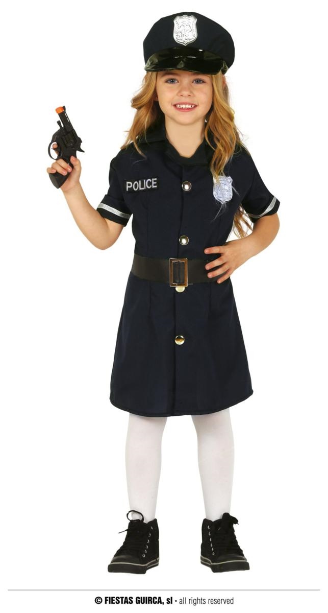 COSTUME POLIZIOTTA BAMBINA 7-9 ANNI - 7-8 ANNI - Party Store