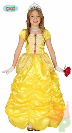 COSTUME PRINCIPESSA BELLE GIALLA BAMBINA  5-6 ANNI