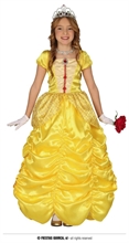 COSTUME PRINCIPESSA BELLE GIALLA BAMBINA 7-9 ANNI