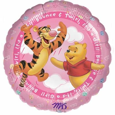 PALLONCINO MYLAR 18INCH BABY WINNIE THE POO ROSA