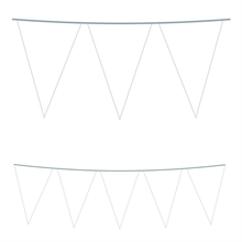 FESTONE BANDIERINE BIANCO 5MT