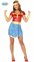 COSTUME SUPEREROINA WONDER WOMAN ADULTA TAGLIA S 36  38