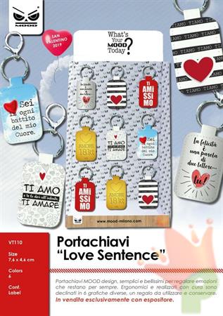 PORTACHIAVI LOVE SENTENCE