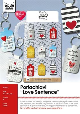 PORTACHIAVI LOVE SENTENCE