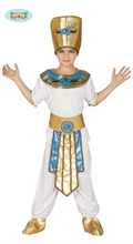 COSTUME EGIZIANO FARAONE BAMBINO 5-6 ANNI