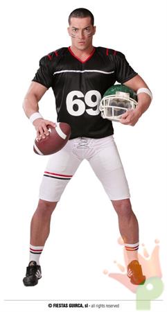 COSTUME QUARTERBACK ADULTO TAGLIA M 48 50