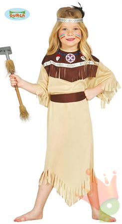 COSTUME INDIANA CHEROKEE BAMBINA 10-12 ANNI