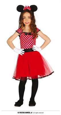 COSTUME TOPOLINA MINNIE BAMBINA 7-9 ANNI