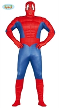 COSTUME SUPEREROE SPIDERMAN MUSCOLOSO ADULTO TAGLIA XL