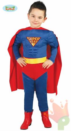 COSTUME SUPERHERO SUPERMAN TAGLIA 10-12 ANNI