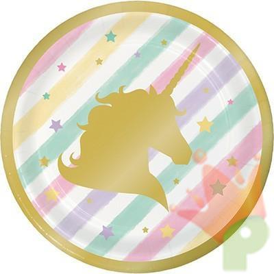 PIATTI 18CM UNICORN SPARKLE 8PZ