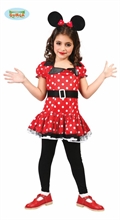 COSTUME TOPOLINA MINNIE BAMBINA 3-4 ANNI