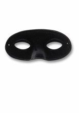 MASCHERA DOMINO SCAMOSCIATO GRANDE NERO