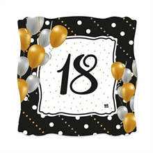 PIATTI 19X19CM 18 ANNI PRESTIGE 8PZ