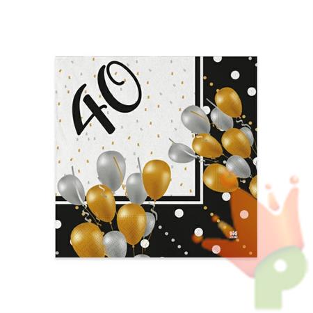 TOVAGLIOLI 25X25 40 ANNI PRESTIGE 20PZ