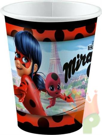 BICCHIERI 250ML LADYBUG MIRACOULOS 8PZ