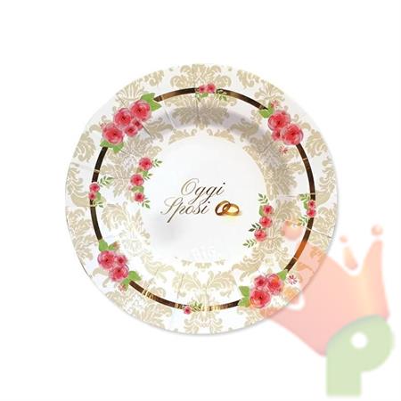PIATTI 20CM ROMANTIC WEDDING 8PZ
