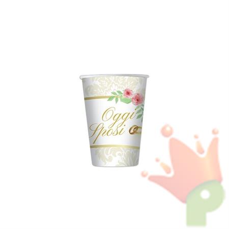BICCHIERI 80CC ROMANTIC WEDDING 10PZ