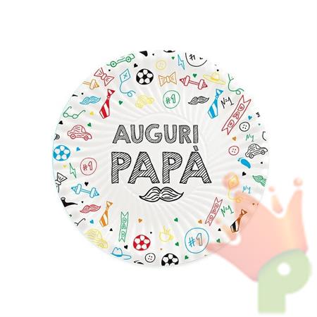PIATTI 18CM PAPA' 8PZ