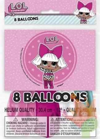 PALLONCINI LATTICE 12INCH 30CM LOL SURPRISE 8PZ