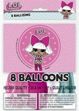 PALLONCINI LATTICE 12INCH 30CM LOL SURPRISE 8PZ