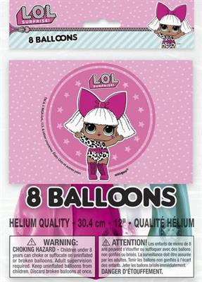 PALLONCINI LATTICE 12INCH 30CM LOL SURPRISE 8PZ