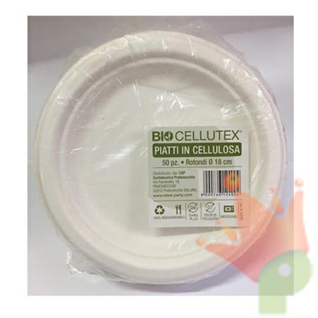 PIATTO 18CM ROTONDO IN POLPA 50PZ