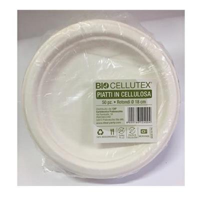PIATTO 18CM ROTONDO IN POLPA 50PZ