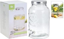 GIARA IN VETRO CON EROGATORE 5,5LT