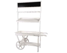 ESPOSITORE IN LEGNO 135X58X197CM BIANCO