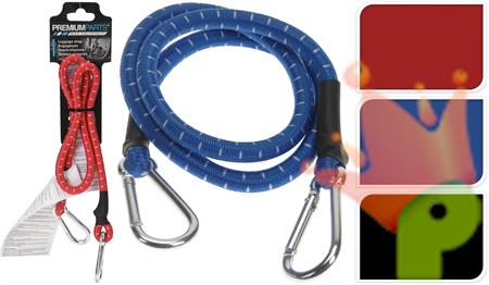 CORDA ELASTICA CON MOSCHETTO 80 CM 3 ASS