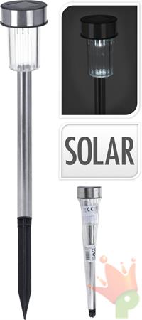 LAMPADA SOLARE INOX 36 CM