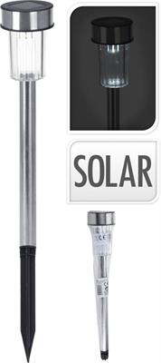 LAMPADA SOLARE INOX 36 CM
