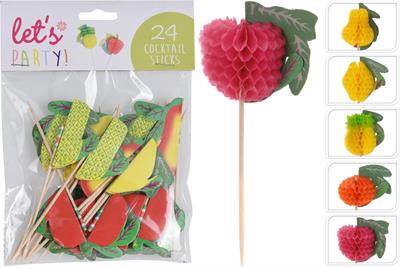 PICK DECORAZIONI COCKTAIL FRUTTA 24 PZ