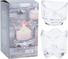 PORTA TEALIGHT IN VETRO 6x5 CM 2 PZ