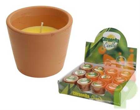 VASO IN COCCIO CON CITRONELLA 7X6 CM