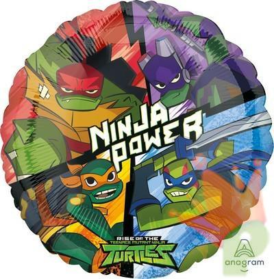 PALLONCINO MYLAR 18INCH TARTARUGHE NINJA POWER