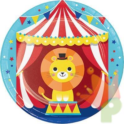PIATTI 18CM CIRCUS PARTY 8PZ