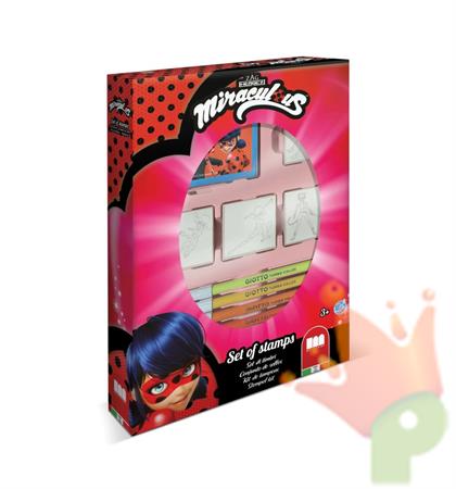 TIMBRI E PENNARELLI LADYBUG MIRACULOUS 4 PZ
