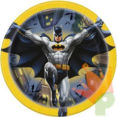 PIATTI 18CM BATMAN 8PZ