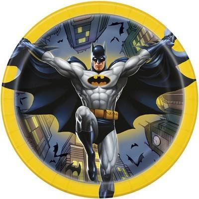 PIATTI 18CM BATMAN 8PZ