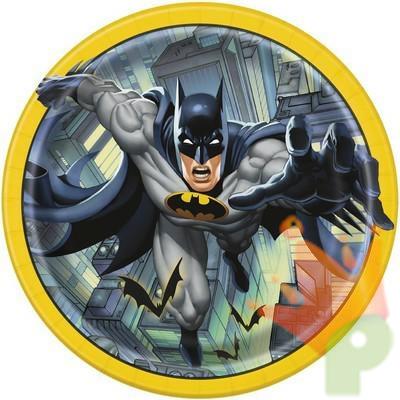 PIATTI 23CM BATMAN 8PZ