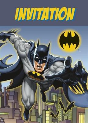 BIGLIETTI INVITI BATMAN 8PZ