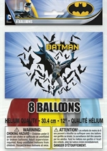 PALLONCINI 12INCH 30CM BATMAN 8PZ