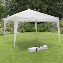 GAZEBO POP UP 3X3MT ACCIAIO BIANCO