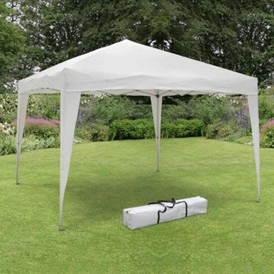 GAZEBO POP UP 3X3MT ACCIAIO BIANCO