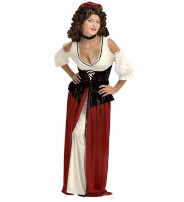 COSTUME LOCANDIERA CHARLOTTE ADULTA TAGLIA  M