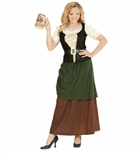 COSTUME LOCANDIERA DEL MEDIOEVO ADULTA TAGLIA M