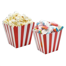 SWEETY BOX 6,5X8X6,5CM STRIPES ROSSO 6PZ