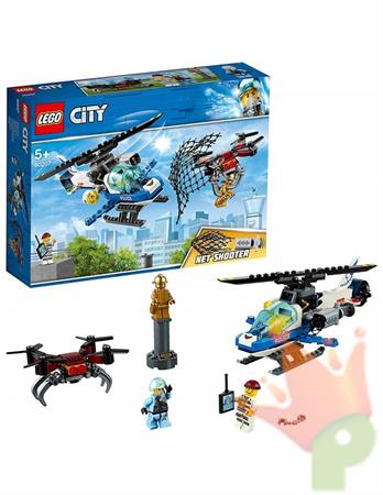 SET COSTRUZIONI INSEGUIMENTO CON DRONE DELLA POLIZIA LEGO CITY